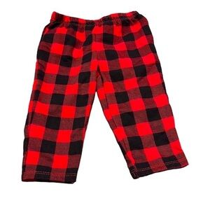 Carters Buffalo Plaid Buffalo Check Joggers Pants size 9 months
